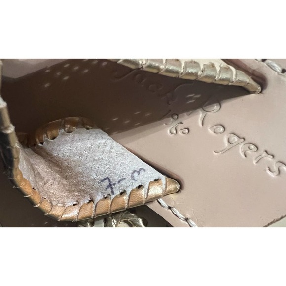 Jack Rogers Women's Nantucket Gold Thong Sandals, Size 7 - Picture 16 of 17